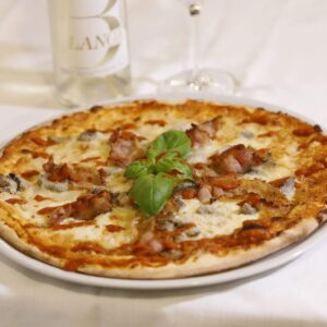 Pizza Cardoncelli, Bufala, Speck Croccante